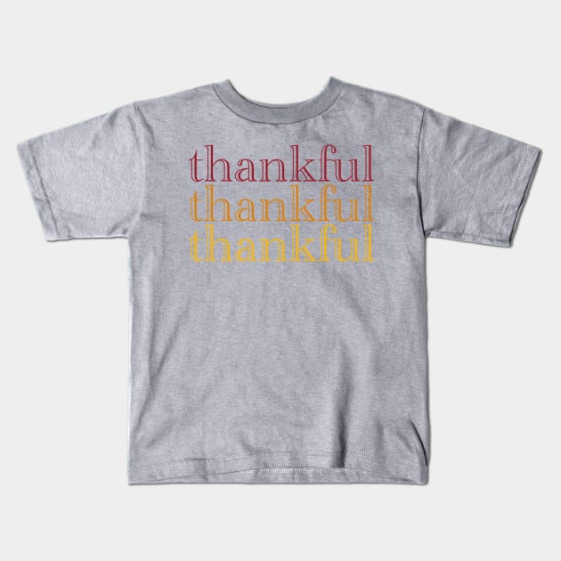 Thankful Gradient Kids T-Shirt by Simplify With Leanne